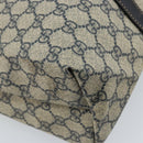 GUCCI GG Supreme Tote Bag PVC Navy Silver 223668 Auth 173902-18