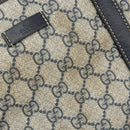 GUCCI GG Supreme Tote Bag PVC Navy Silver 223668 Auth 173902-8