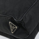 PRADA Shoulder Bag Nylon Black Silver Auth 173903-8