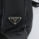PRADA Shoulder Bag Nylon Black Silver Auth 173903-18