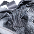 PRADA Shoulder Bag Nylon Black Silver Auth 173903-22