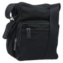 PRADA Shoulder Bag Nylon Black Silver Auth 173903-1