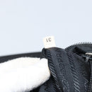 PRADA Shoulder Bag Nylon Black Silver Auth 173903-11