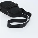 PRADA Shoulder Bag Nylon Black Silver Auth 173903-7