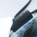 GUCCI GG Supreme Sherry Line Shoulder Bag PVC Navy Gold 56 02 004 Auth 173906-22