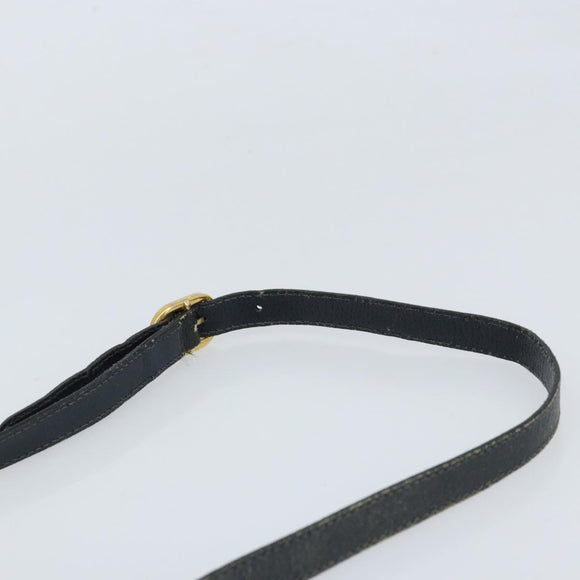 GUCCI GG Supreme Sherry Line Shoulder Bag PVC Navy Gold 56 02 004 Auth 173906