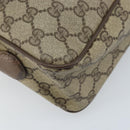 GUCCI GG Supreme Web Sherry Line Bag PVC Beige Gold 93 02 049 Auth 173907-13