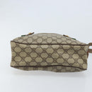 GUCCI GG Supreme Web Sherry Line Bag PVC Beige Gold 93 02 049 Auth 173907-9