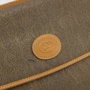 GUCCI Shoulder Bag Canvas Beige Gold Auth 173908-15