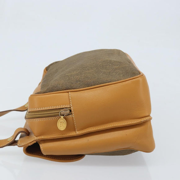 GUCCI Shoulder Bag Canvas Beige Gold Auth 173908