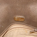 GUCCI GG Supreme Shoulder Bag PVC Beige Gold Auth 173909-18