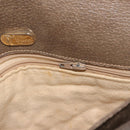 GUCCI GG Supreme Shoulder Bag PVC Beige Gold Auth 173909-24