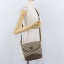 GUCCI GG Supreme Shoulder Bag PVC Beige Gold Auth 173909-26
