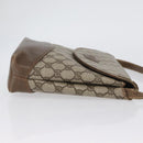 GUCCI GG Supreme Shoulder Bag PVC Beige Gold Auth 173909-3