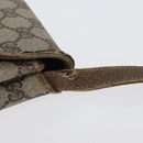 GUCCI GG Supreme Shoulder Bag PVC Beige Gold Auth 173909-4