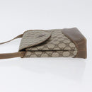 GUCCI GG Supreme Shoulder Bag PVC Beige Gold Auth 173909-5