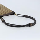 GUCCI GG Canvas Shoulder Bag Beige Gold 109106 Auth 173911-7