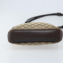 GUCCI GG Canvas Shoulder Bag Beige Gold 109106 Auth 173911-5