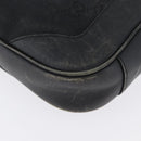GUCCI Bamboo GG Canvas Hand Bag Black Silver 001 4095 Auth 173913-14