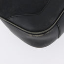 GUCCI Bamboo GG Canvas Hand Bag Black Silver 001 4095 Auth 173913-16