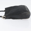 GUCCI Bamboo GG Canvas Hand Bag Black Silver 001 4095 Auth 173913-4
