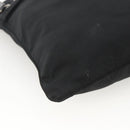 PRADA Schultertasche Nylon Schwarz Silber Original 173914-15