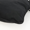 PRADA Schultertasche Nylon Schwarz Silber Original 173914-16