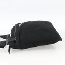 PRADA Shoulder Bag Nylon Black Silver Auth 173914-3