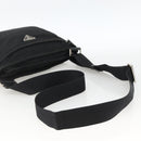 PRADA Shoulder Bag Nylon Black Silver Auth 173914-7
