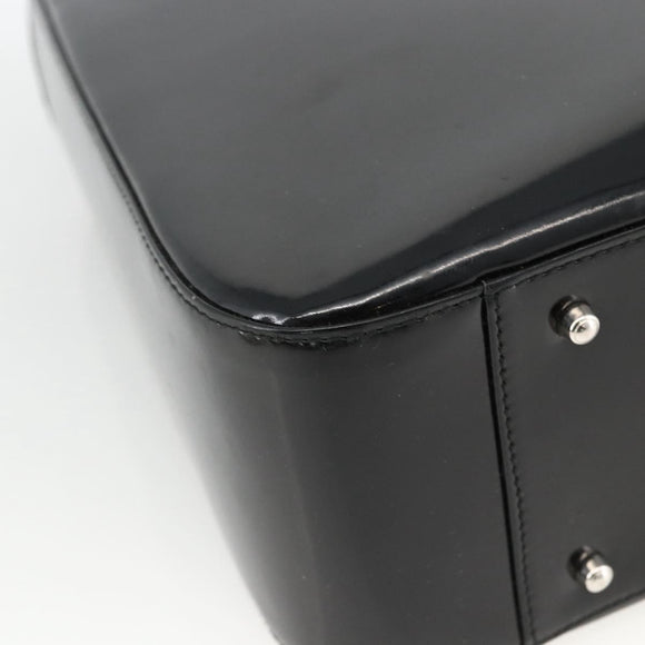 GUCCI Hand Bag Patent leather Black Silver 000 1013 0504 Auth 173915