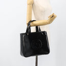 GUCCI Hand Bag Patent leather Black Silver 000 1013 0504 Auth 173915-21