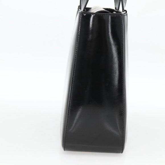 GUCCI Hand Bag Patent leather Black Silver 000 1013 0504 Auth 173915
