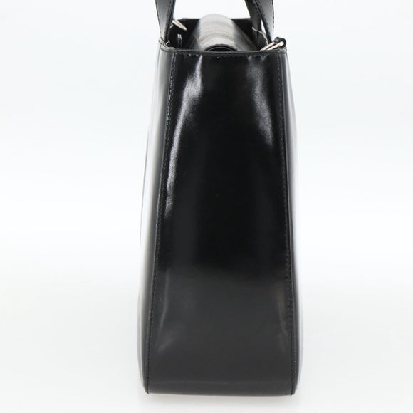GUCCI Hand Bag Patent leather Black Silver 000 1013 0504 Auth 173915