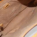 GUCCI Micro GG Supreme Hand Bag PVC Leather Beige Gold Auth 173918-10