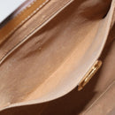 GUCCI Micro GG Supreme Hand Bag PVC Leather Beige Gold Auth 173918-11