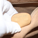 GUCCI Micro GG Supreme Hand Bag PVC Leather Beige Gold Auth 173918-12