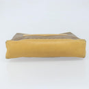 GUCCI Micro GG Supreme Hand Bag PVC Leather Beige Gold Auth 173918-5