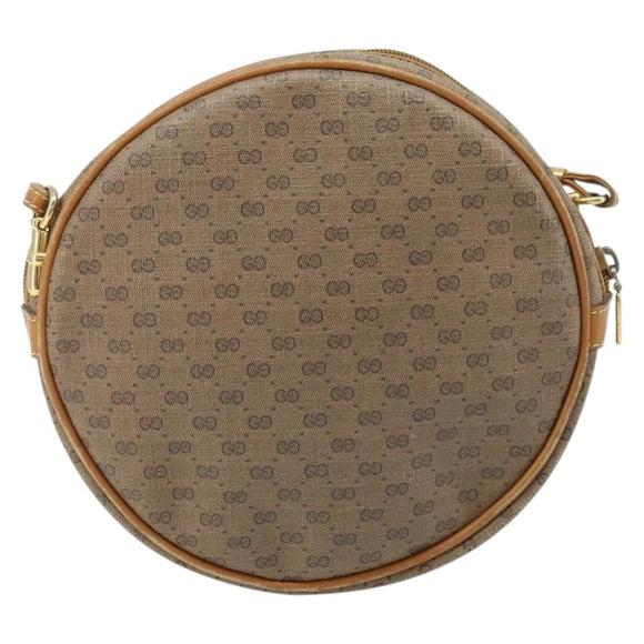 GUCCI Micro GG Supreme Shoulder Bag PVC Beige Gold 007 115 5575 Auth 173919