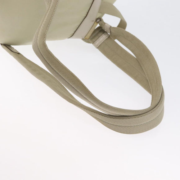 PRADA Backpack Nylon Ivory Silver Auth 173920