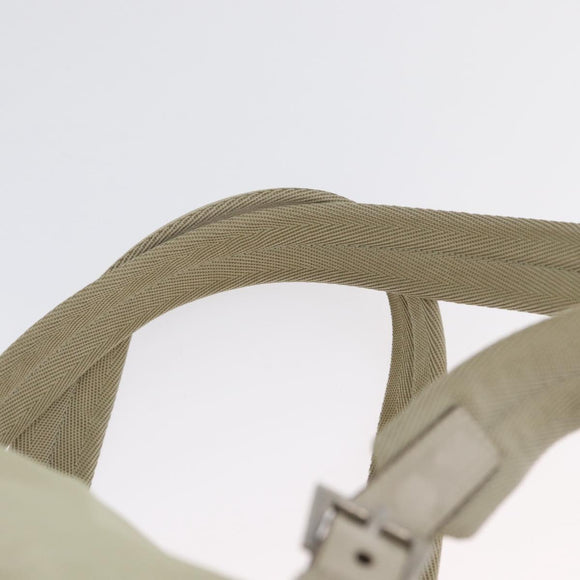 PRADA Backpack Nylon Ivory Silver Auth 173920