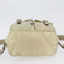 PRADA Backpack Nylon Ivory Silver Auth 173920-5