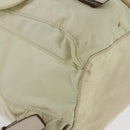 PRADA Backpack Nylon Ivory Silver Auth 173920-17