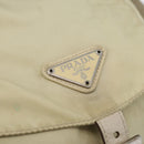 PRADA Backpack Nylon Ivory Silver Auth 173920-21