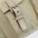 PRADA Backpack Nylon Ivory Silver Auth 173920-23