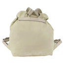PRADA Backpack Nylon Ivory Silver Auth 173920-2