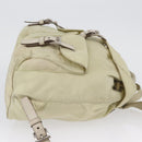 PRADA Backpack Nylon Ivory Silver Auth 173920-3