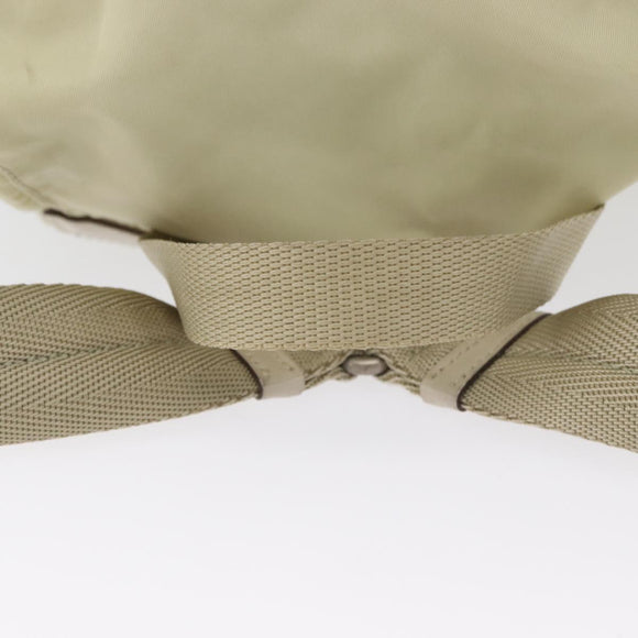 PRADA Backpack Nylon Ivory Silver Auth 173920