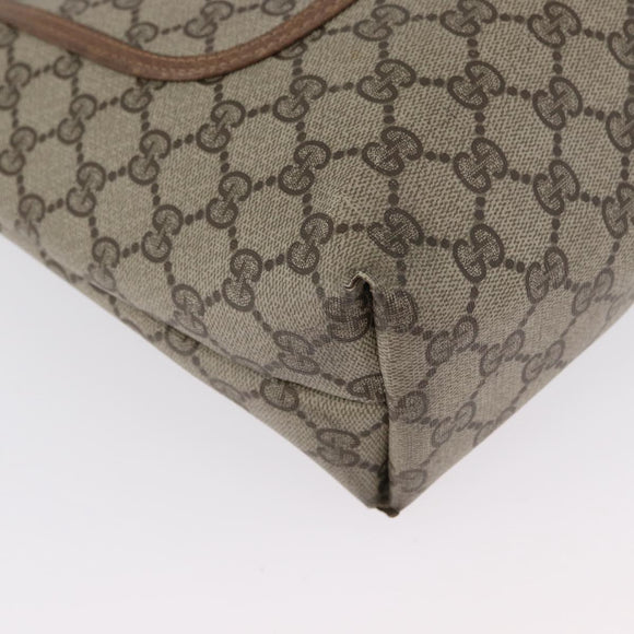 GUCCI GG Supreme Web Sherry Line Tote Bag PVC Beige Red 39 02 003 Auth 173923
