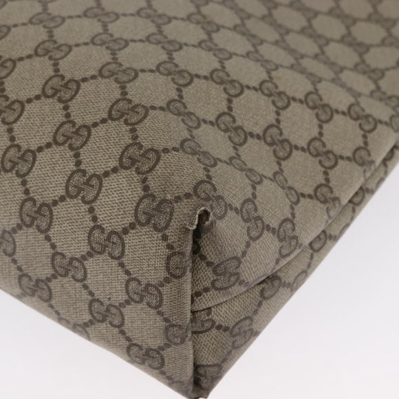 GUCCI GG Supreme Web Sherry Line Tote Bag PVC Beige Red 39 02 003 Auth 173923