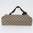 GUCCI GG Supreme Web Sherry Line Tote Bag PVC Beige Red 39 02 003 Auth 173923-5